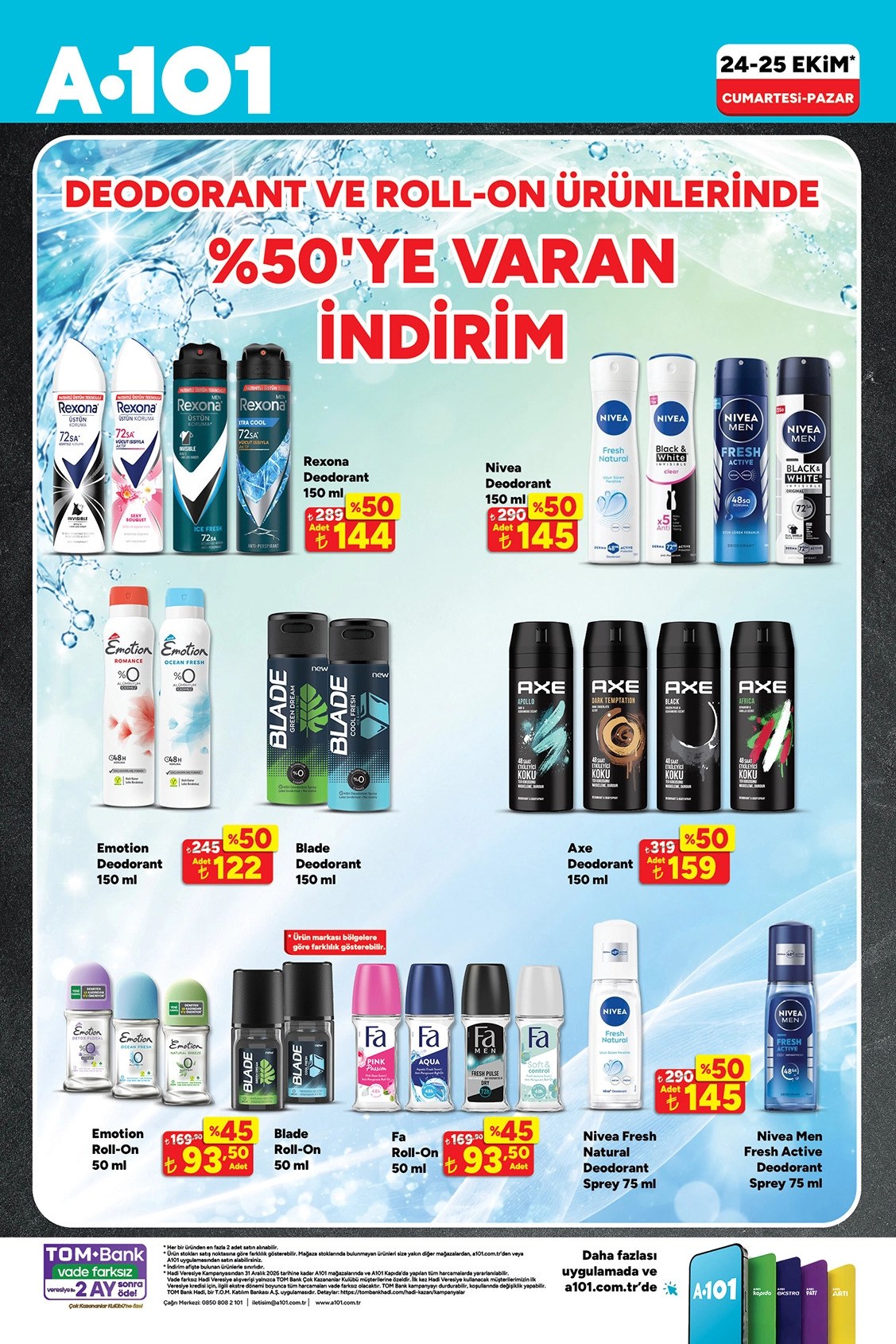 A101 · Haftanın Yıldızları · Sayfa 8 (24-30 Ekim)