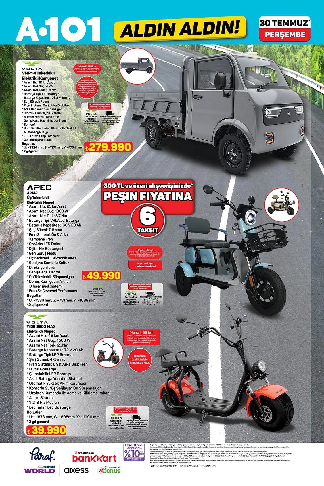 A101 · Aldın Aldın · Gelecek Hafta · Sayfa 8 (30 Temmuz'dan itibaren)
