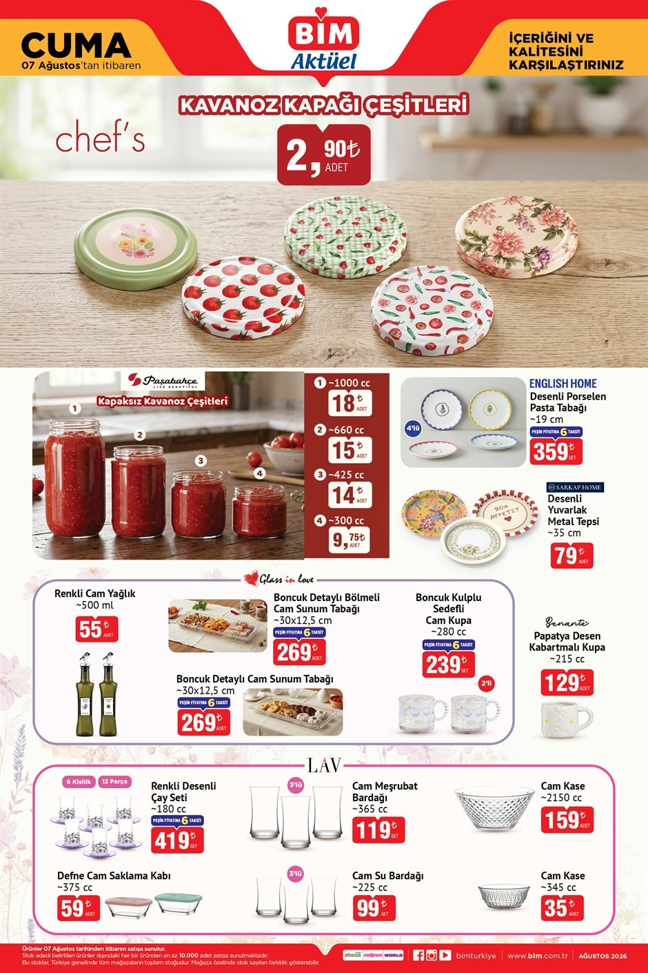 BİM · Aktüel · 07 Ağustos Cuma · Sayfa 3