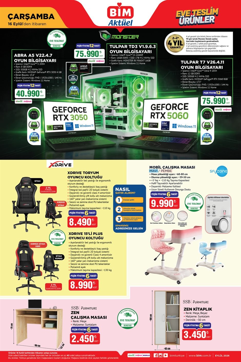 BİM · Aktüel · 16 Eylül Çarşamba