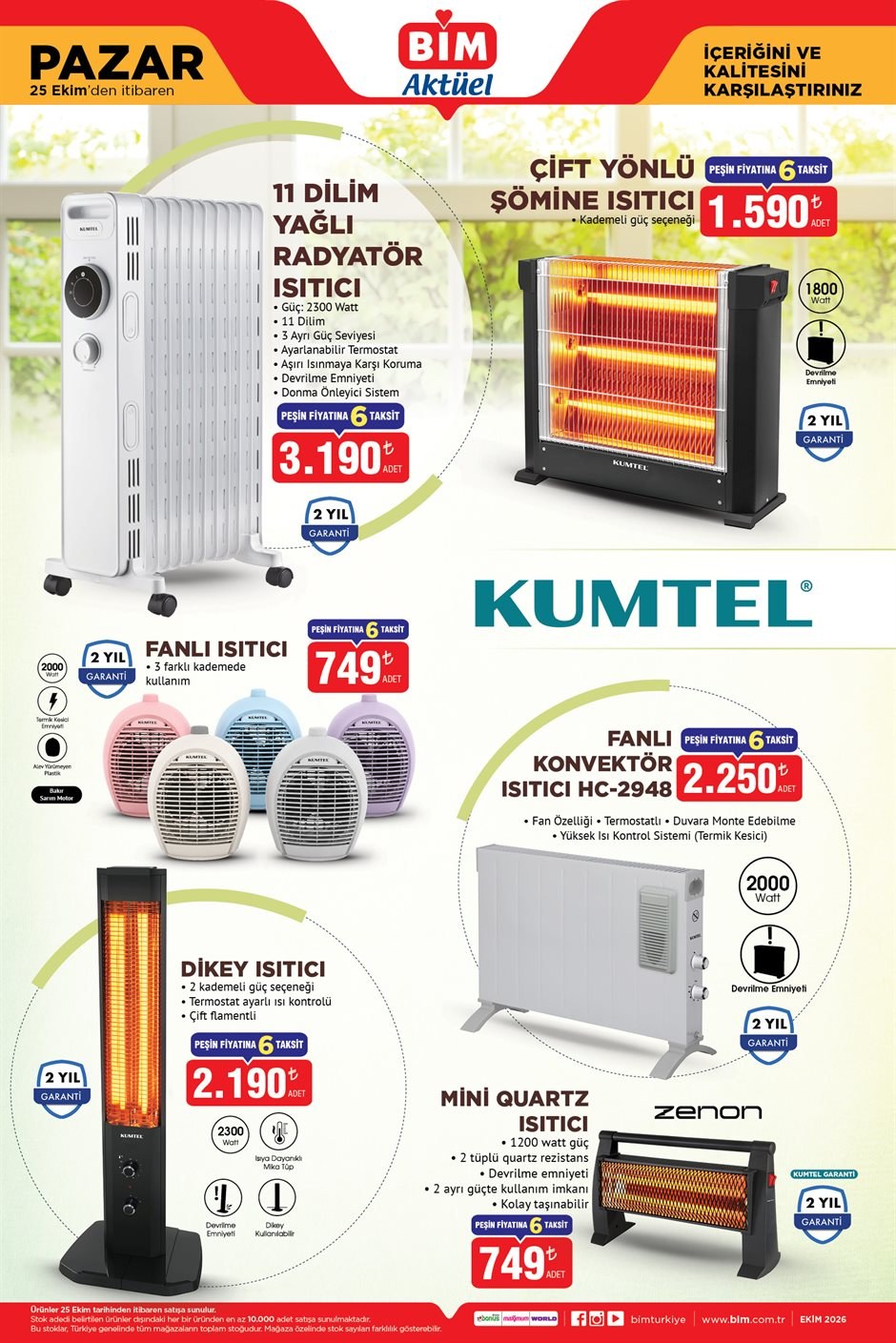 BİM · Aktüel · 25 Ekim Pazar