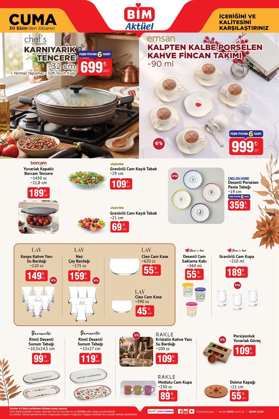 BİM · Aktüel · 30 Ekim Cuma