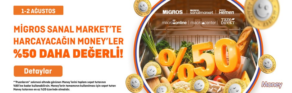 Migros · Money'ler %50 Daha Değerli · Sayfa 14