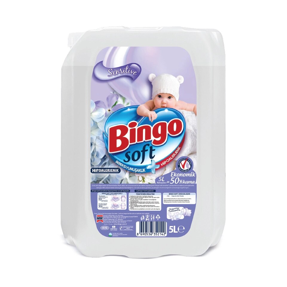 Bingo Soft Sensitive Yumuşatıcı 5 L