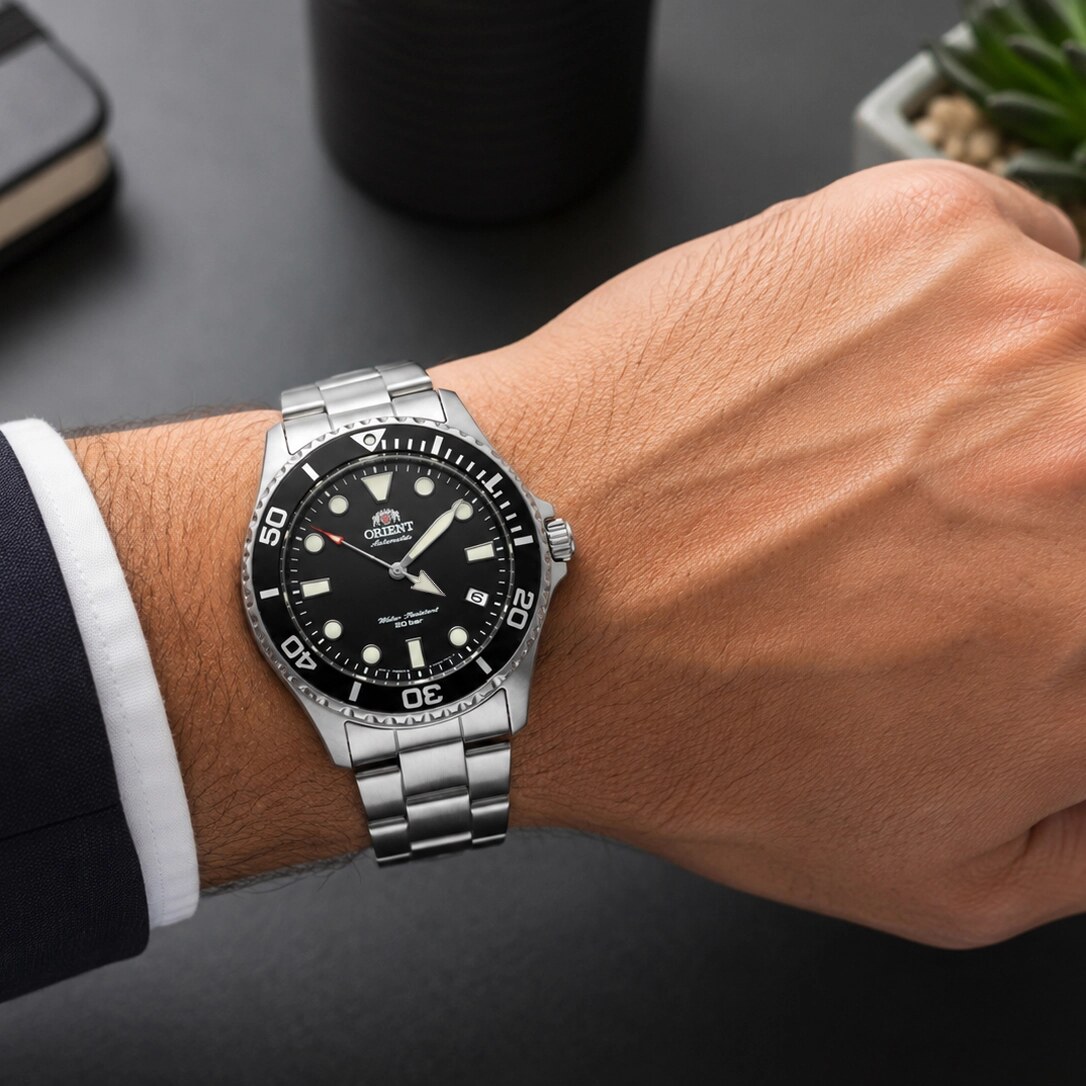 Orient Sports Diver (Mako 43) RA-AC0K01B10B Erkek Kol Saati Siyah
