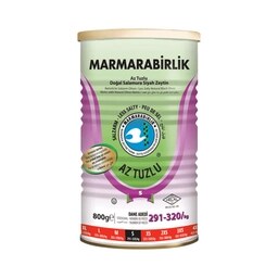Marmarabirlik Az Tuzlu Doğal Salamura Siyah Zeytin 800 G
