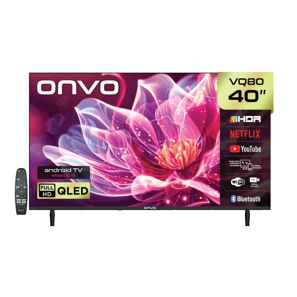 ### Onvo 40VQ80F3FA 40" Frameless FHD Whale OS 10 Qled TV