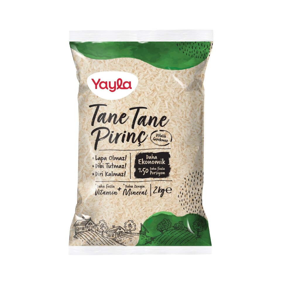 Yayla Tane Tane Pirinç 2 Kg