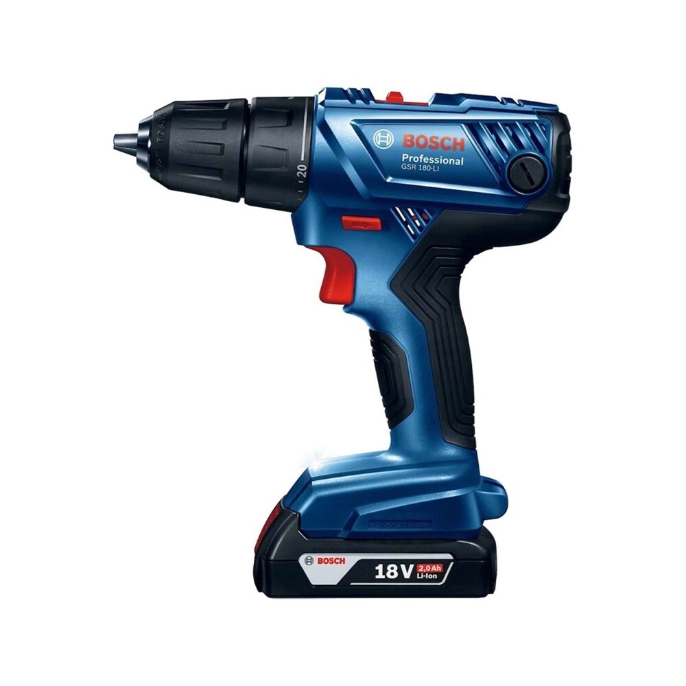 Bosch GSR-LI 180 Akülü Vidalama + GDR 18V-160 Somun Sıkma 2.0Ah Çift Akülü Set