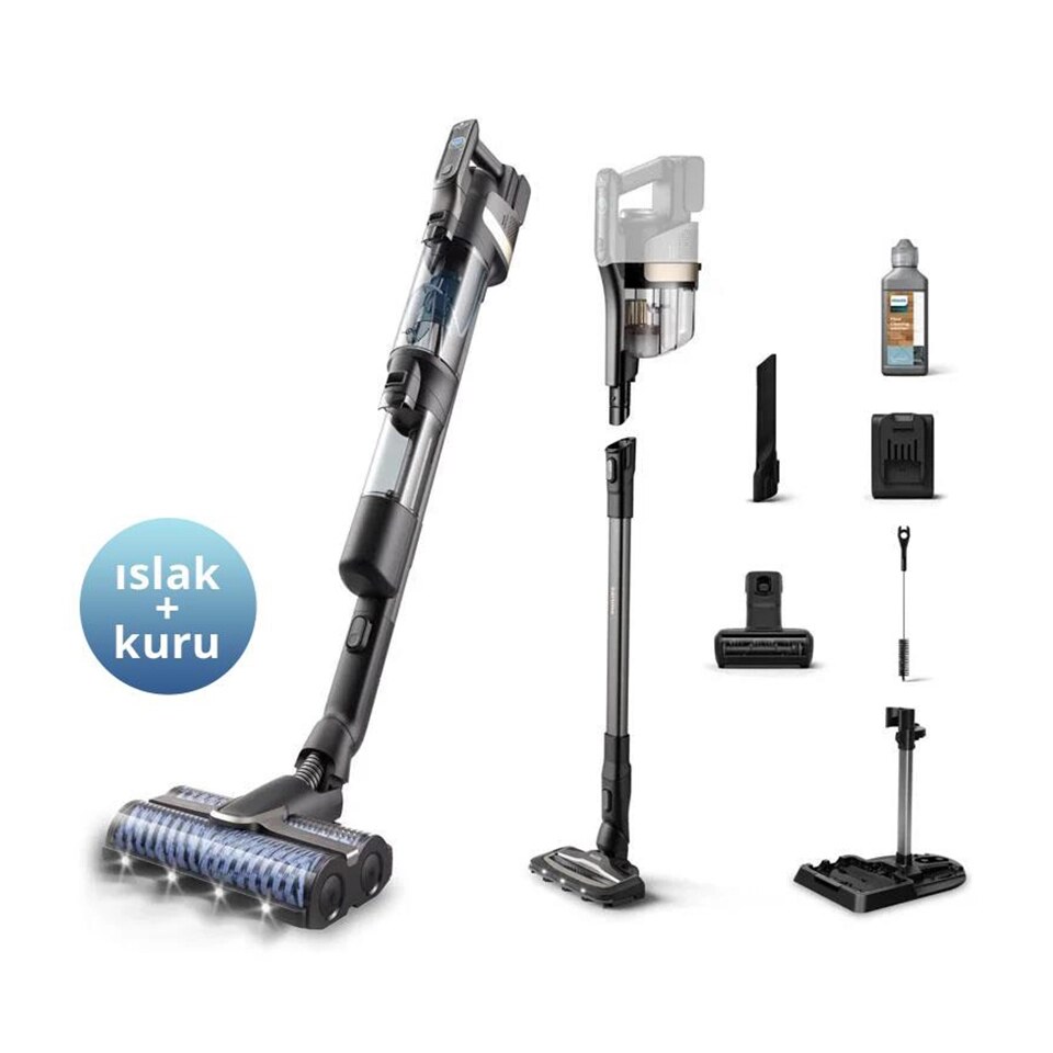 Philips Aqua Trio XW9463/11 Islak Kuru Şarjlı Dikey Süpürge