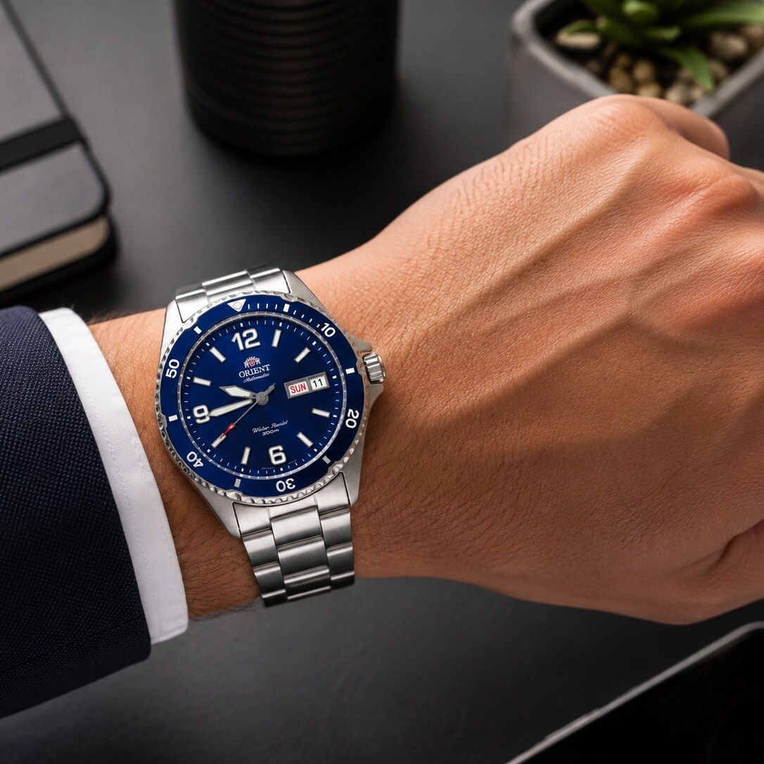 Orient Mako II (AA02 Diver) TAA02002D9 Erkek Kol Saati Mavi