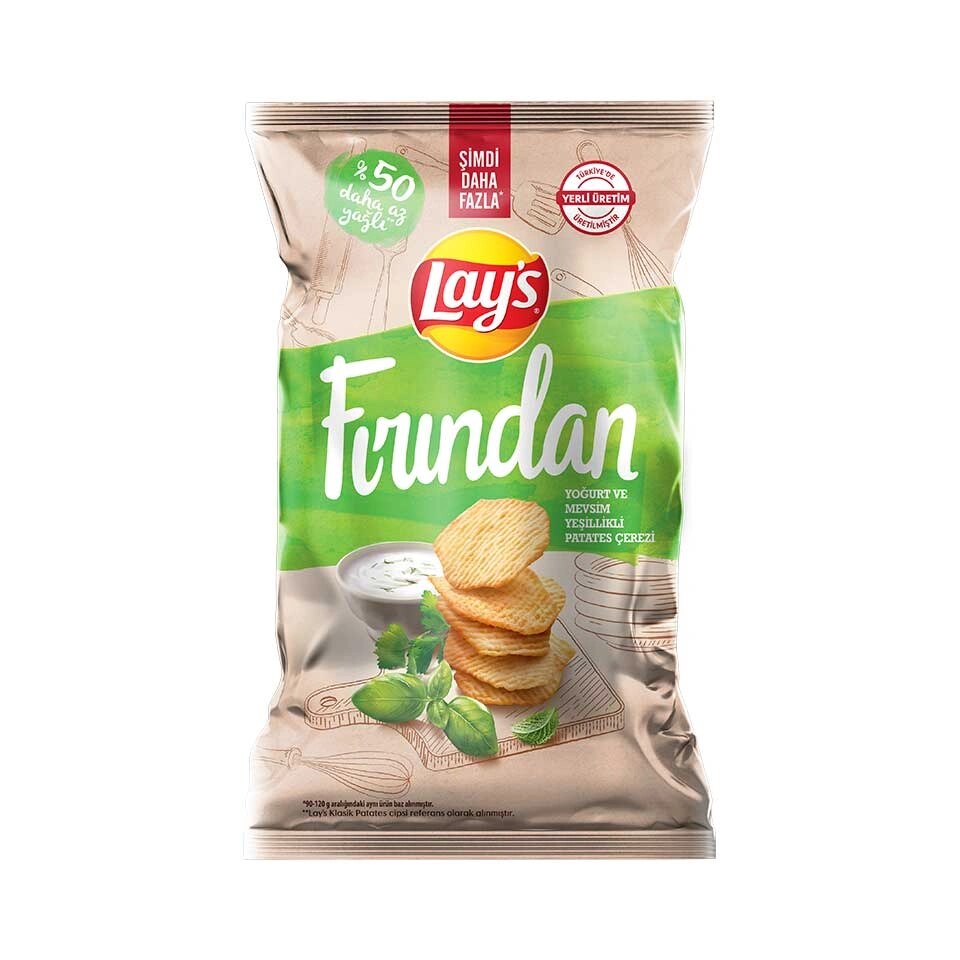 Lay's Fırından Yoğurt ve Mevsim Yeşillikli Patates Cipsi 110 G