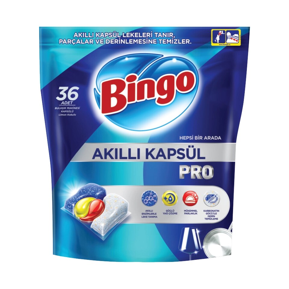 Bingo Pro Bulaşık Makinesi Kapsülü 36'lı