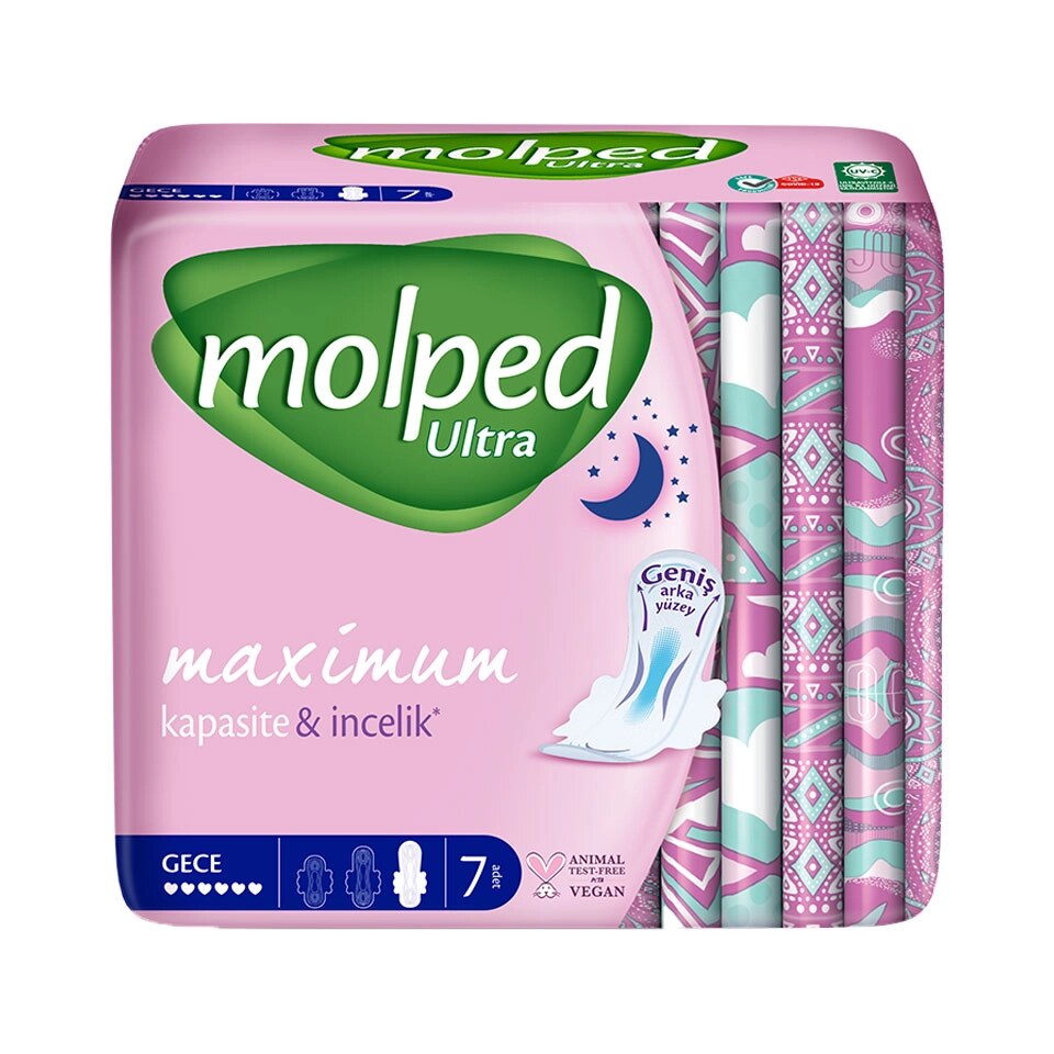 Molped Ultra Gece Hijyenik Ped 7'li