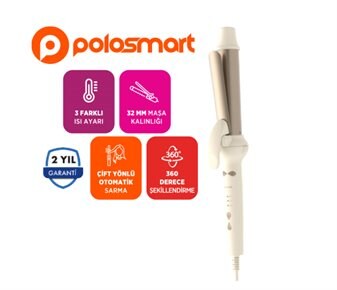 Polosmart Otomatik Dönen Saç Maşası