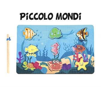 Piccolo Mondi Ahşap Mıknatıslı Balık Tutma Oyunu