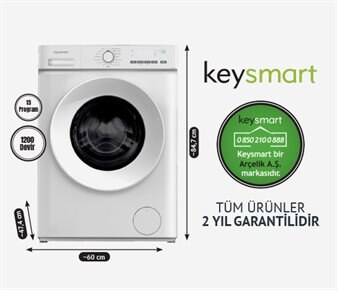 Keysmart 7 KG ÇAMAŞIR MAKİNESİ KEY 712 CM