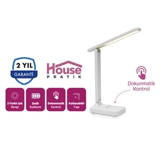House Pratik Katlanabilir Şarjlı Masa Lambası HP114