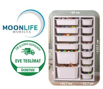 Moon Life 14 SEPETLİ OYUNCAK DOLABI