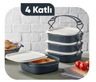 Yemek Taşıma Kabı 4x~1500 ml