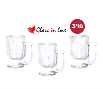 Glass in Love Gravürlü Cam Kupa ~210 ml