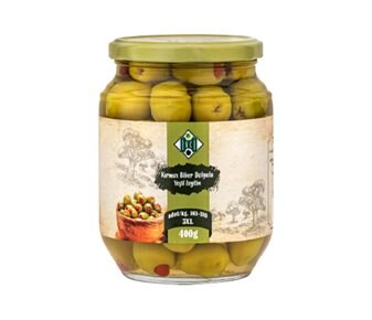 İnci Kırmızı Biber Dolgulu Yeşil Zeytin