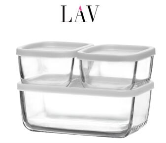 Lav Cube Cam 3’lü Saklama Kabı Seti