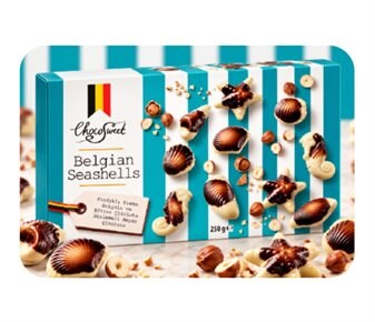 Chocosweet Fındıklı Krema Dolglulu Deniz Kabuğu Şekilli Çikolata