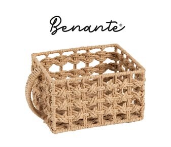 Benante Saplı Örgülü Organizer ~21x17x12 cm