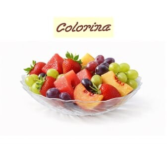 Colorina Gravürlü Cam Kayık Tabak ~21 cm
