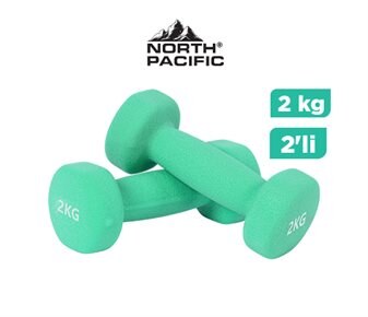 NORTH PACIFIC NEOPREN DUMBLE SET 2KG