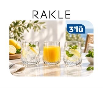 Rakle Cam Su Bardağı ~315 cc