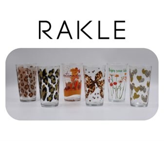 Rakle Desenli Meşrubat Bardağı ~570 cc