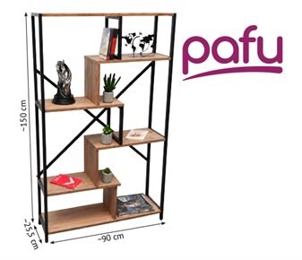Pafu PANA METAL GÖVDELİ KİTAPLIK