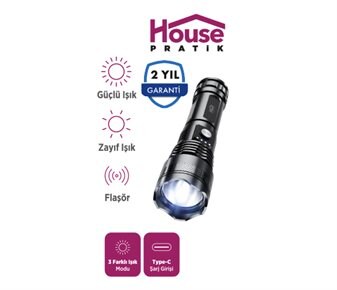 House Pratik Şarjlı El Feneri Hp111