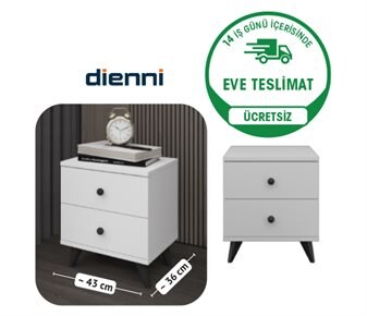 Dienni İKİ ÇEKMECELİ KOMODİN