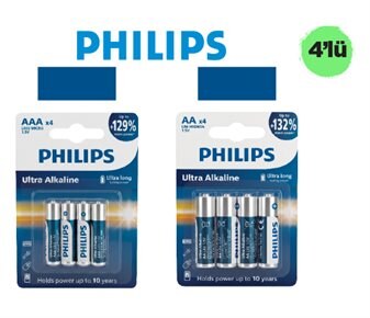 Philips Alkalin Pil Çeşitleri