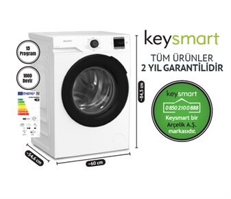 Keysmart 9 KG ÇAMAŞIR MAKİNESİ KEY 910 CM