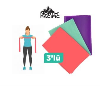 NORTH PACIFIC YOGA/PİLATES GERGİ BANDI 3'LÜ