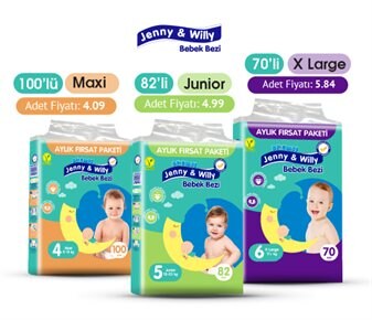 Jenny&Willy Bebek Bezi Aylık Paket