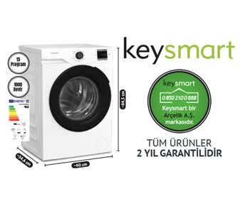 Keysmart 9 KG ÇAMAŞIR MAKİNESİ KEY 910 CM