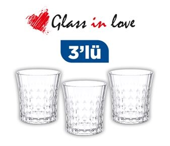 GLASS IN LOVE GRAVÜRLÜ CAM SU BARDAĞI ~250 ML