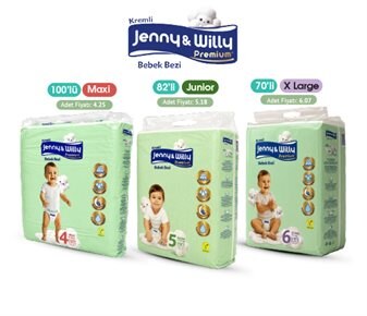 Jenny Willy Premıum Bebek Bezi Aylık Paket
