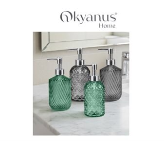 Okyanus Home Renkli Cam Sıvı Sabunluk Çeşitleri ~ 400 ml