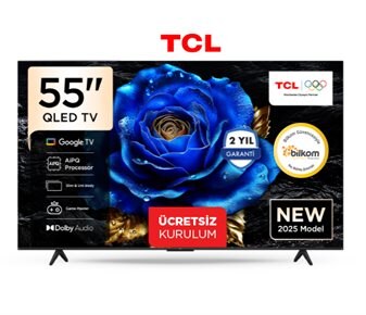 TCL 55 İNÇ 4K QLED HDR GOOGLE TV 55T61C