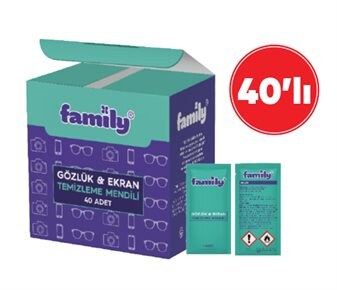Family Gözlük ve Ekran Temizleme Mendili