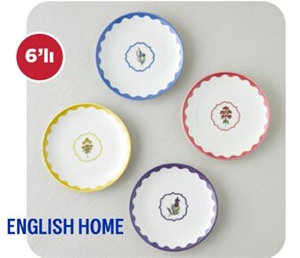 English Home Desenli Porselen Pasta Tabağı ~19 cm