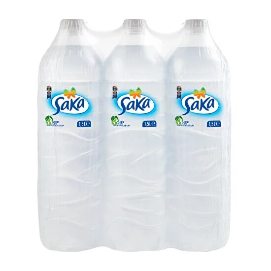 Saka Doğal Kaynak Suyu 1,5 L 6'lı