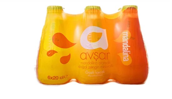 Avşar Mandalina Aromalı Maden Suyu 200 ml 6'lı