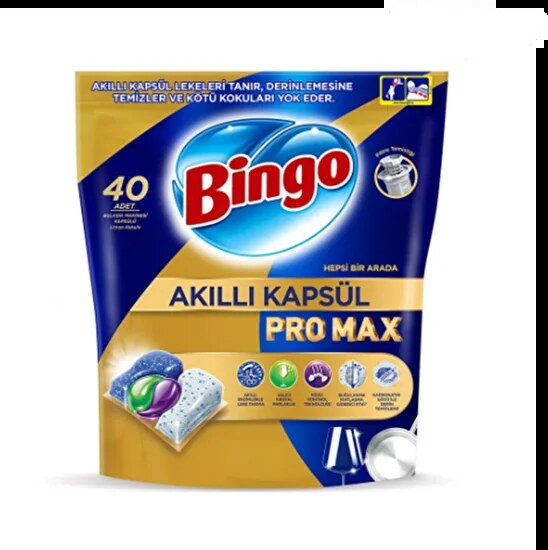 Bingo Akıllı Bulaşık Kapsülü Pro Max 40'lı